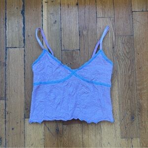 Lace Trim Lavender Camisole
